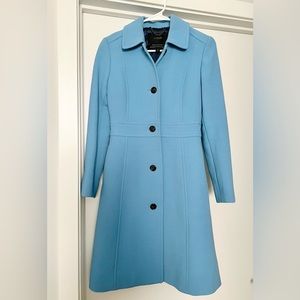 J Crew Lady Day coat with thinsulate, size 000 in robin egg blue